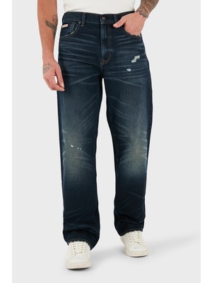 Calvin Klein Pamuklu Straight Fit Normal Bel Düz Paça Jeans LV04RD723GZYC Erkek Kot Pantolon LV04RD723G Zyc