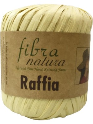 Yenibağ Fibra Natura Raffia - Rafya Şapka Çanta Kağıt Ip 116 02 Bej