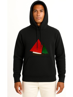 Bahriyeli Collection Kapüşonlu Gaza Flotilla Raid Ship To Gaz Göğüs Tasarımlı Unisex Sweatshirt