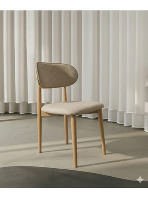 Ahşap Sandalye Bohem Tarz (De monte)Gürgen ağacı kalitesi ile  Natürel Boyalı Puffy Kumaş ve de monte özelliği kurulum kolaylığı rahat oturum ve konforu bir arada