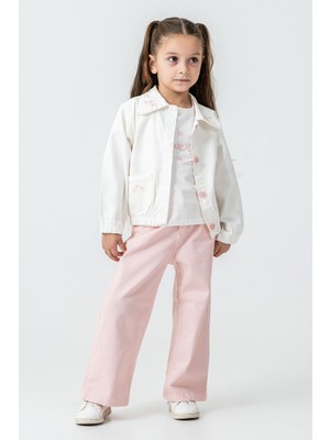Kinderos Flowers Nakışlı Kız Çocuk 3\'lü Takım - 26K 6355