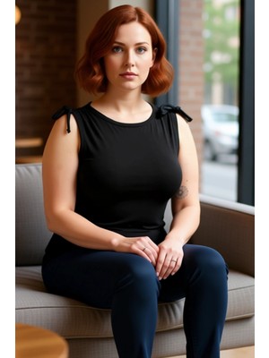 FRM Kadınlar Için Şık Omuz Bağcıklı Vücut Hatlarını Belirginleştiren Esnek Yapılı Üst Kaliteli