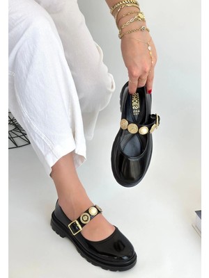 Butik Okira Siyah Rugan Oxford Ayakkabı