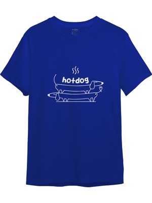 The Lucid Lab Hotdog Tişört - Mavi