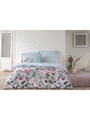 Taç Dijital Saten Çift Kişilik Nevresim Takımı