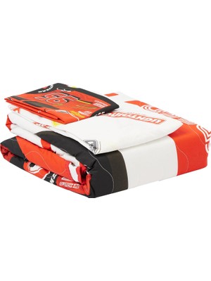 Storemax Full Speed Lisanslı Karakter Baskılı Dış KUMAŞ:%100 Pamuk, Iç Dolgu: Elyaf Set, Kırmızı, Tek Kişilik