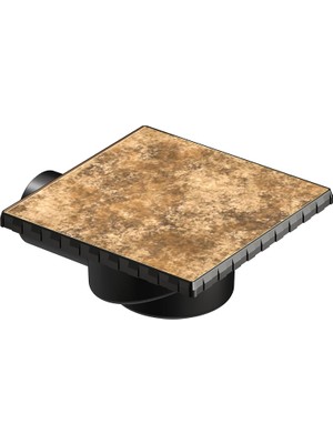 Storemax V- Kare 5606985 Duş Kanalı, Yandan Çıkışlı, 15X15 Cm, Dk 700 Kapak, Mat Krom