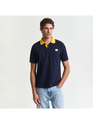 Gant Erkek Lacivert Regular Fit Polo