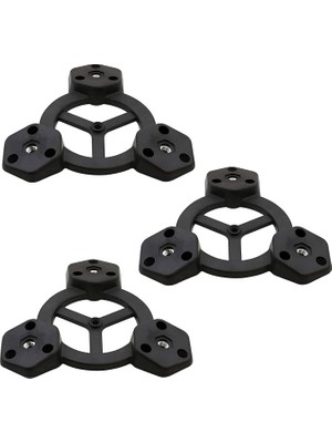 3 Adet Açılı Üçlü Sehpa Bağlantı Aparatı Zigon Puf Tabure Mobilya Masa Ayağı Ayak Takma Tabanı