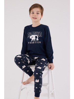 Rolypoly Erkek Çocuk Lacivert Pijama Takımı