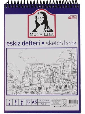 Eskiz Defteri A5 120 G 50 Yp Telli