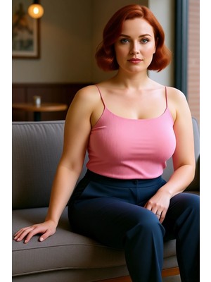 FRM Moda Büyük Beden Kare Yaka Örme Fit Düz Desen Casual Günlük Crop Askılı Kol Bluz