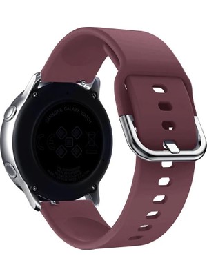 MobaxAksesuar Samsung Galaxy Watch 3 Gear S3 Kordon 45MM 46MM Kordon Silikon Bileklik Kopçaklı Kordon Bhr