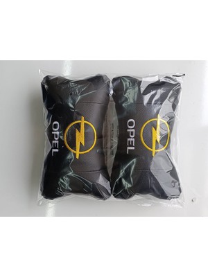 Autosar Opel Marka Uyumlu Nakış Sarı Ortopedik Oto Boyun Yastığı