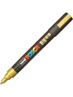 Uniball Posca (1.8-2.5) Su Bazlı Boyama Markörü Altın ( N ) (Uni-Pc-5m)