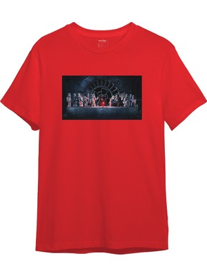 The Lucid Lab Star Wars Last Supper Tişört - Kırmızı