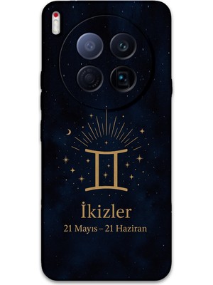 Gramaphone Tecno Camon 40 Premier 5g Uyumlu Ikizler Burcu Desenli Telefon Kılıfı + Ekran Koruyucu - 5770
