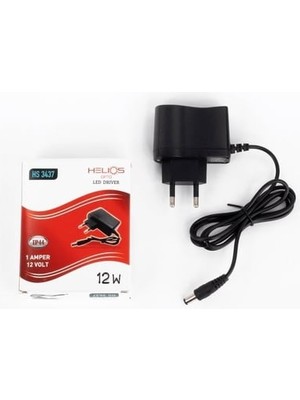 Helios 1 Amper Plastik Adaptör 1A-12W Hs 3437