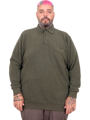 Mode Xl Büyük Beden Erkek Polo Waffle Kazak U25821