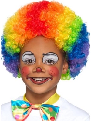 Ronanna Rengarenk Kıvırcık Afro Peruk Bonus Saç