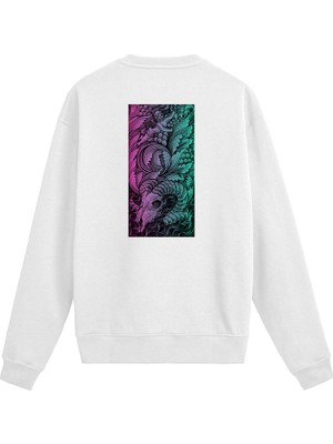 Colermi Sırt Baskılı Death Metal Mitolojik Figür Sweatshirt