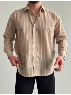 Baselco Old Money Rahat Kalıp Çizgili Gömlek