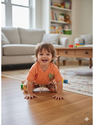 Şimo Butik Çocuk Unisex Kız Erkek Şortlu (Kapri) Takım Kreş %100 Pamuk Rahat Tarz Tasarım Premium