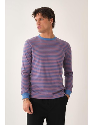 Çizgili Uzun Kollu T-Shirt