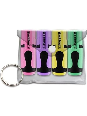 Yenibağ 7 Mini Fosforlu Kalem 4'lü Set Pastel Karışık