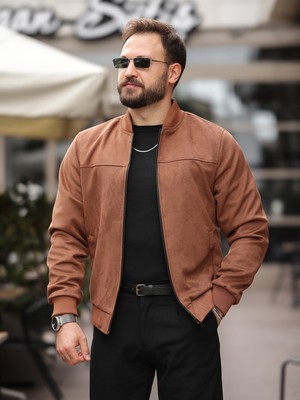 Baselco Yeni Sezon Kolej Bomber Süet Ceket