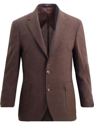 Uki Kahve Mono Yaka Klasik Ceket