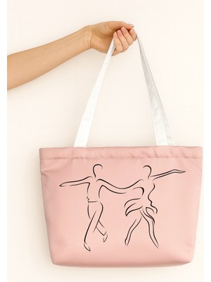 Ada Kostüm Ritmo Dansçı Baskılı Mat Saten Çanta