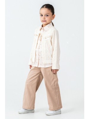Kinderos Yakası Bağlamalı Kız Çocuk 3\'lü Takım - 26K 4499