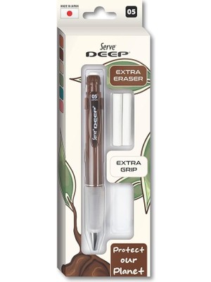 Deep Klm & Grıp & Sılgı Yedeklı Set 05MM Kahverengı