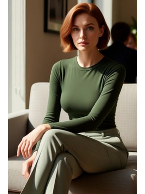 FRM Kadın Moda Şık Crop Dik Yaka Slim Kalıp Örme Kolu Büzgü Detaylı Fitted Vücuda Oturan Esnek Bluz