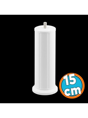 Nzb Mobilya Baza Tv Ünitesi Yükseltme Ayağı Robot Süpürge Uyumlu 1 Adet 15 cm Beyaz Plastik