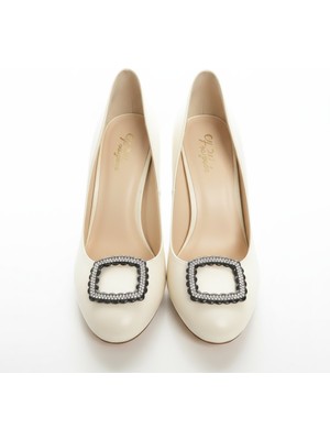 Cowo Metal Dekoratif Aksesuar – Parlak Kristal Detaylı Ayakkabı, Çanta, Kemer Tokası 5x4.5 cm ( 1 Çift )