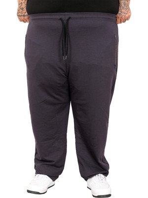 Mode Xl Büyük Beden Fermuarlı Eşofman Altı 11102