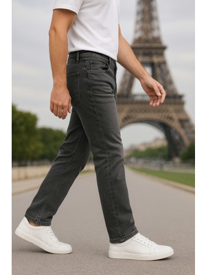 Cedy Denım Erkek Yüksel Bel Boru Paça Kot Pantolon Reguler Fit Jean C336