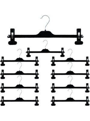 Mandallı Etek Askısı Elbise Askı 20 Adet Hareketli Ayarlı Klipsli Mağaza ASKISIAA-5593625411