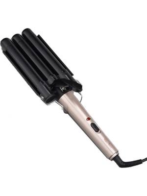 Misda Store Profesyonel (85WATT) Klasik 25MM Wag Maşa Seramik Kaplama, Geniş ve Doğal Şekillendirme