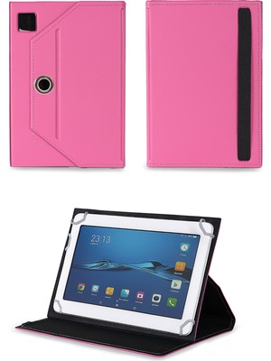 Velvoria Ezcool Smart Gp 7"  Pc  Tablet Uyumlu Standlı Üniversal Kapaklı Pembe Tablet Kılıfı