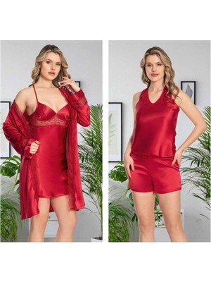 Alissa Kadın Saten 6'lı Işlemeli Gelin Çeyiz Seti Jw.4r.6k6.mk