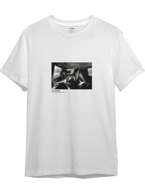 The Lucid Lab LED Zeppelin Limo Los Angeles 1971 Tişört - Beyaz