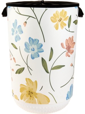 Matmel Ağzı Büzgülü Çok Amaçlı Çamaşır Sepeti - Renkli - 40 Lt