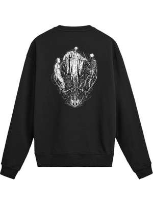 Colermi Death Metal Ritüel Sırt Baskılı Unisex Sweatshirt