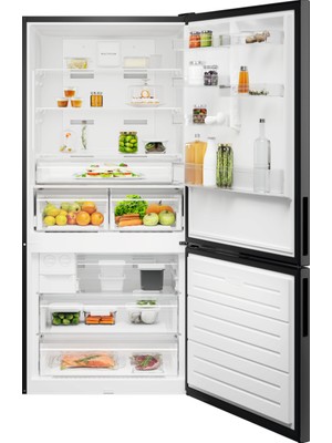 Electrolux LNT7MD58B 700 Serisi TwinTech No Frost D Enerji Sınıfı Inverter Alttan Donduruculu Buzdolabı Koyu Inox