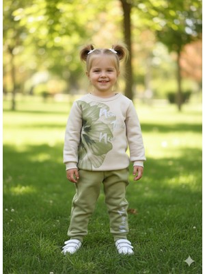 Şimo Butik Kız Çocuk Alt Üst Takım Uzun Kollu Eşofman Rahat Şık Modern Tasarım