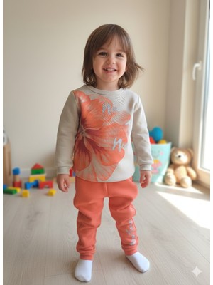 Şimo Butik Kız Çocuk Alt Üst Takım Uzun Kollu Eşofman Rahat Şık Modern Tasarım