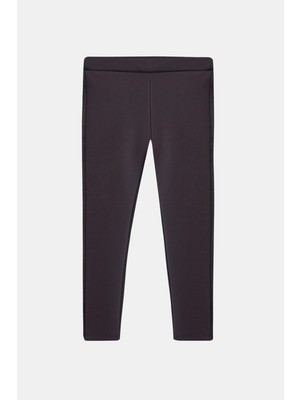 Lovetti Antrasit Kız Çocuk Içi Peluş Yan Panel Tüylü Extra Kalın Kışlık Tayt